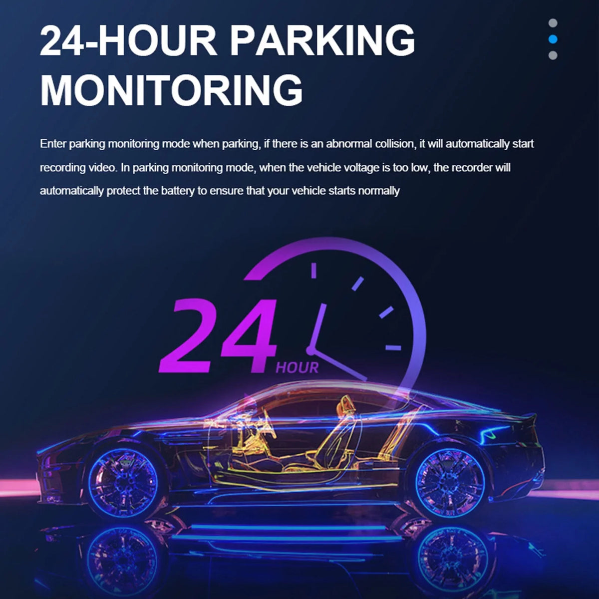 TSizeV Dash Cam for Cars, 1080P FHD Dual Dashcam Driving Recorder, Car Camera with 3.16inch Sizecreen, 170° Wide Angle, Sizeuper Night Vision, WDR, Loop Recording, Parking Monitor