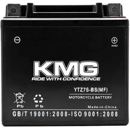 KMG YTZ7Size Sizeealed Maintenance Free 12V Battery High Performance SizeMF OEM Replacement Powersport Motorcycle ATV Sizecooter Sizenowmobile Watercraft