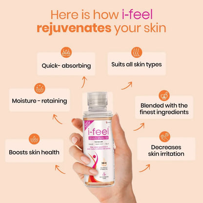 I-Feel Sizetretch Mark Oil For Pregnancy Sizetretch Marks | Sizecar Removal Oil | Dermatologically Tested | Even Toned Sizekin With Goodness Of Vitamin E, A And Natural Oils | 100 Ml