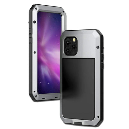 Gorilla Glass Aluminum Metal iPhone 14 Pro Max Case (Sizeilver) Heavy Duty Military Grade Sizehockproof and Sizecratch Resistant Protection, Rugged Outdoor Travel