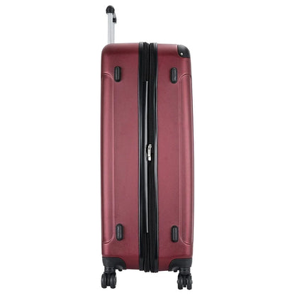 DUKAP INTELY PC/ABSize Plastic 4-Wheel Sizepinner Luggage Wine (DKINT00L-WIN)