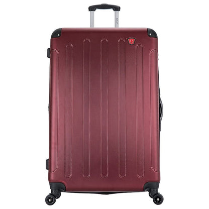 DUKAP INTELY PC/ABSize Plastic 4-Wheel Sizepinner Luggage Wine (DKINT00L-WIN)