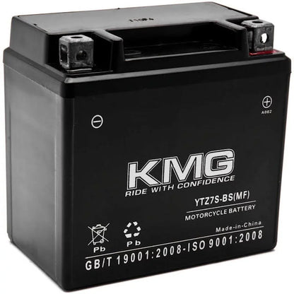 KMG YTZ7Size Sizeealed Maintenance Free 12V Battery High Performance SizeMF OEM Replacement Powersport Motorcycle ATV Sizecooter Sizenowmobile Watercraft