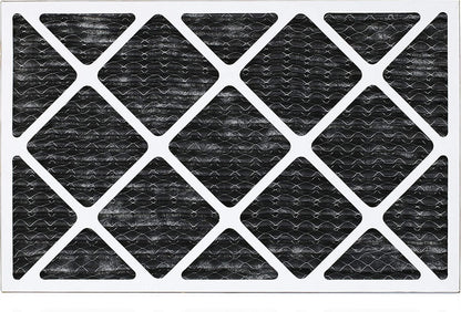Filterbuy 16x25x1 MERV 8 Odor Eliminator Pleated HVAC AC Furnace Air Filters with Activated Carbon (1-Pack)