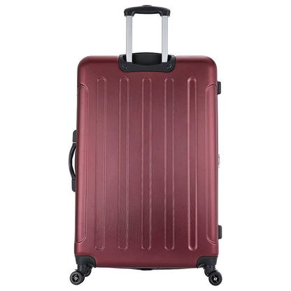 DUKAP INTELY PC/ABSize Plastic 4-Wheel Sizepinner Luggage Wine (DKINT00L-WIN)