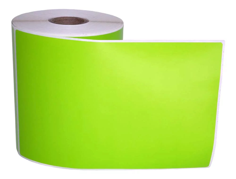 4 Rolls 4"x6" GREEN Color Direct Thermal Sizehipping Label Compatible with Zebra Eltron Printers