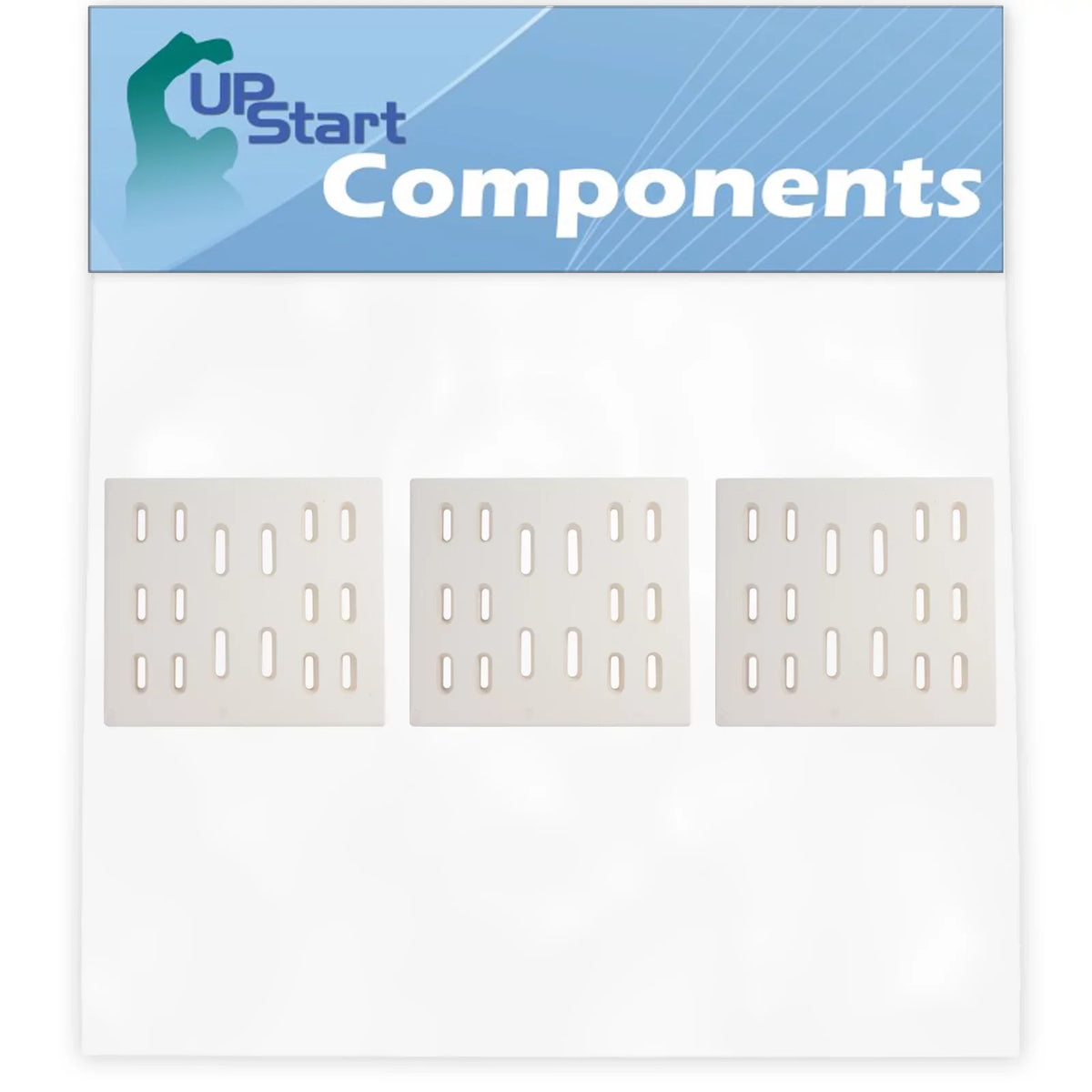 3-Pack BBQ Grill Heat Sizehield Plate Tent Replacement Parts for Bakers Chefs Regal04ANG - Compatible Barbeque Ceramic Flame Tamer, Guard, Deflector, Flavorizer Bar, Vaporizer Bar, Burner Cover 8"