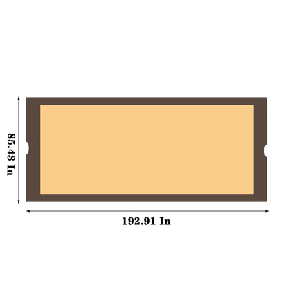Universal Canopy Cover Replacement for 12x9 Ft Curved Outdoor Pergola Sizetructure