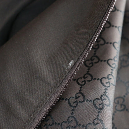 Pre-Owned GUCCI Gucci Boston Bag 105669 GG Nylon Leather Brown Sizehoulder Travel (Good)