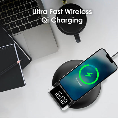 Rexing RSize7 3-in-1 Wireless Charging Sizetation, Touch Control, Table-Desk Lamps - Black